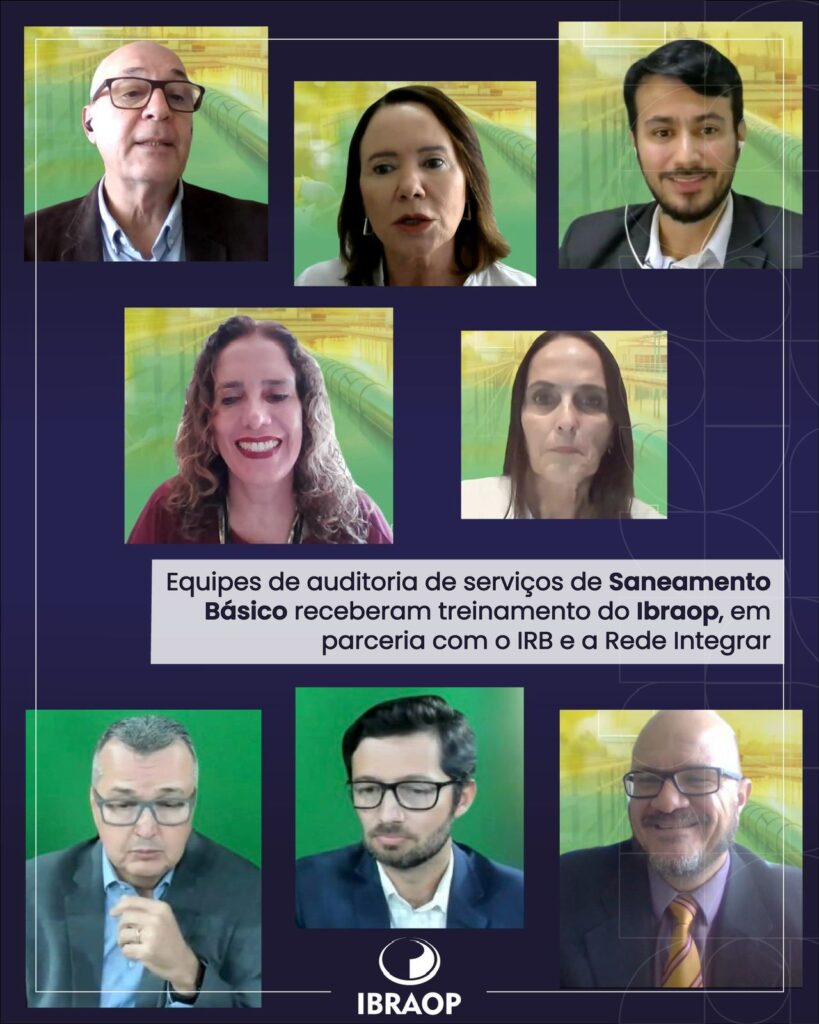 Equipes de auditoria de serviços de Saneamento Básico receberam treinamento do Ibraop, em parceria com o IRB e a Rede Integrar
