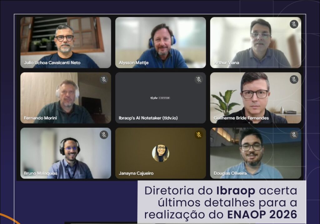 Diretoria do Ibraop acerta últimos detalhes para a realização do ENAOP 2026